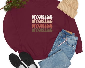 Wyoming Sweatshirt - Modern State Pride Cozy Crewneck