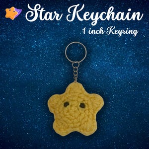 Crochet Star Keychain
