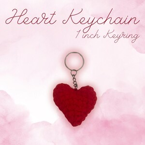 Gehäkelte Herz Keychain