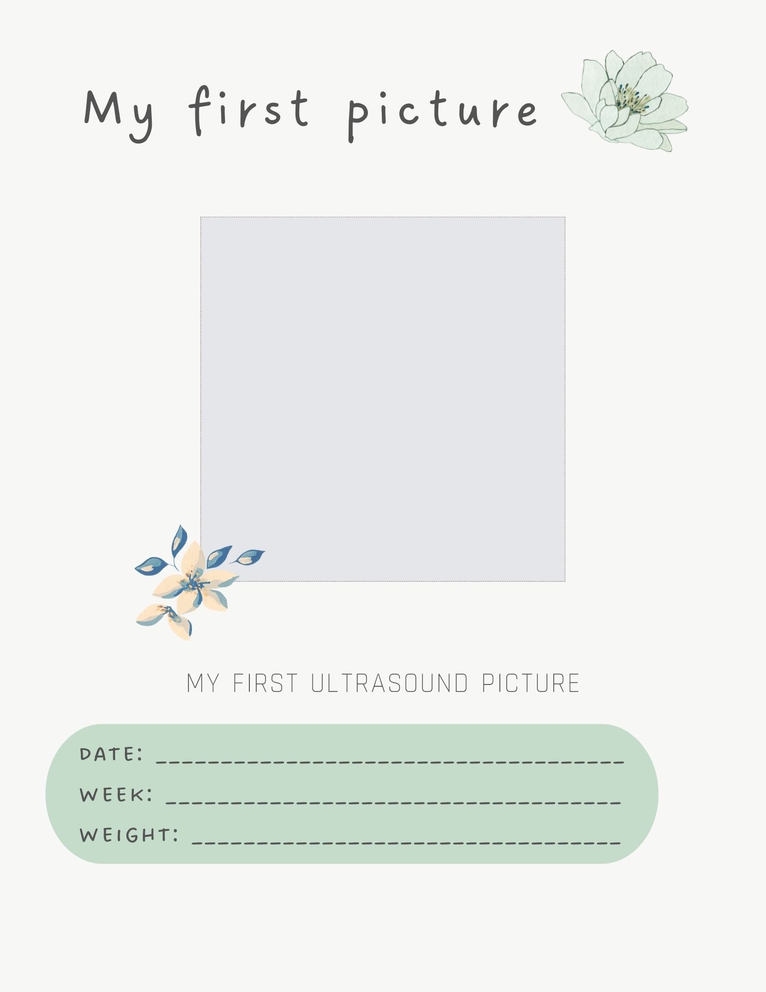 Printable Baby Journal Template