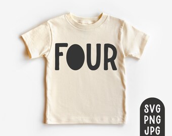 Vier Svg, Vierde Verjaardag Shirt Svg, 4e verjaardag Shirt Svg, Meisjes Verjaardag Shirt Svg, Jongens Verjaardag Shirt Svg, Peuter Verjaardag shirt, PNG