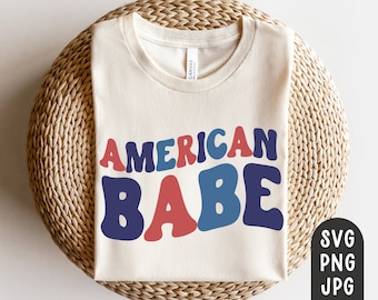 American Babe Svg, 4th of July Svg, Fourth of July Svg, Forth of July Svg, July 4th Svg, Shirt Svg, USA Svg, American Girl, Sublimation PNG