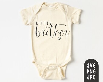 Little Brother Svg, Little Brother Onesie Svg, Little Bro Svg, Schwangerschaft Ankündigung Svg, Geschwister Shirt Svg, Geschwister Svg, Big Brother Svg