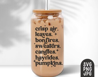 Fall Favorites Can Glass Svg, Fall Can Glass Design Svg, Halloween Can Glass Svg, Can Glass Svg, Autumn Can Glass Svg, Sublimation PNG
