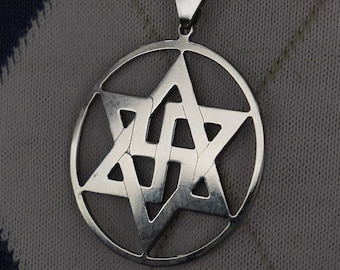 OMCSI 33 Thin Circle 1.29" Raelian Infinity Symbol Medallion Stainless Steel
