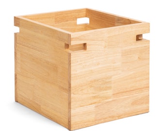 Para storage box, solid wood, large sturdy, shelving storage