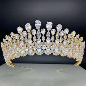 Tiara for Quince, CRYSTAL ROYAL CORONA! Bridal Crown, Quinceanera Tiara, High Quality Shine, Swarovski Corona, Wedding Headpiece