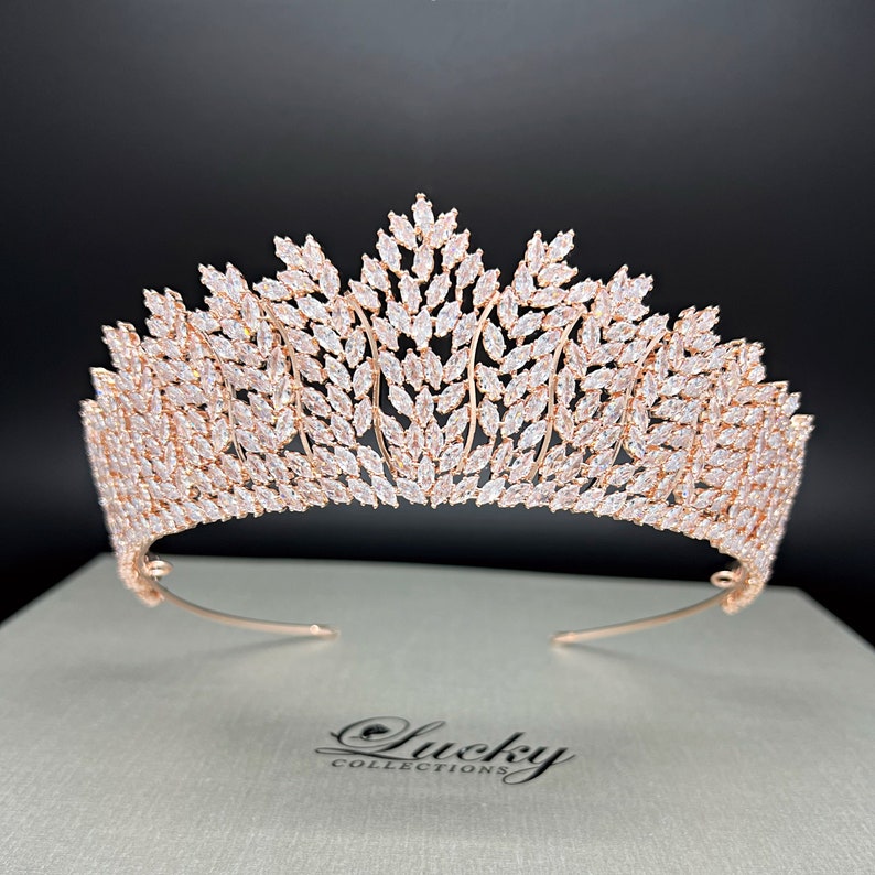 Wedding Crown, Tiara for Bride, Quinceanera Corona, Quince Tiara