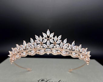 Small Bridal Tiara, Crystal Crown for Quince, Quinceanera Corona, 15 Anos Tiara, Swarovski Corona para Boda, Crown for 15 anos