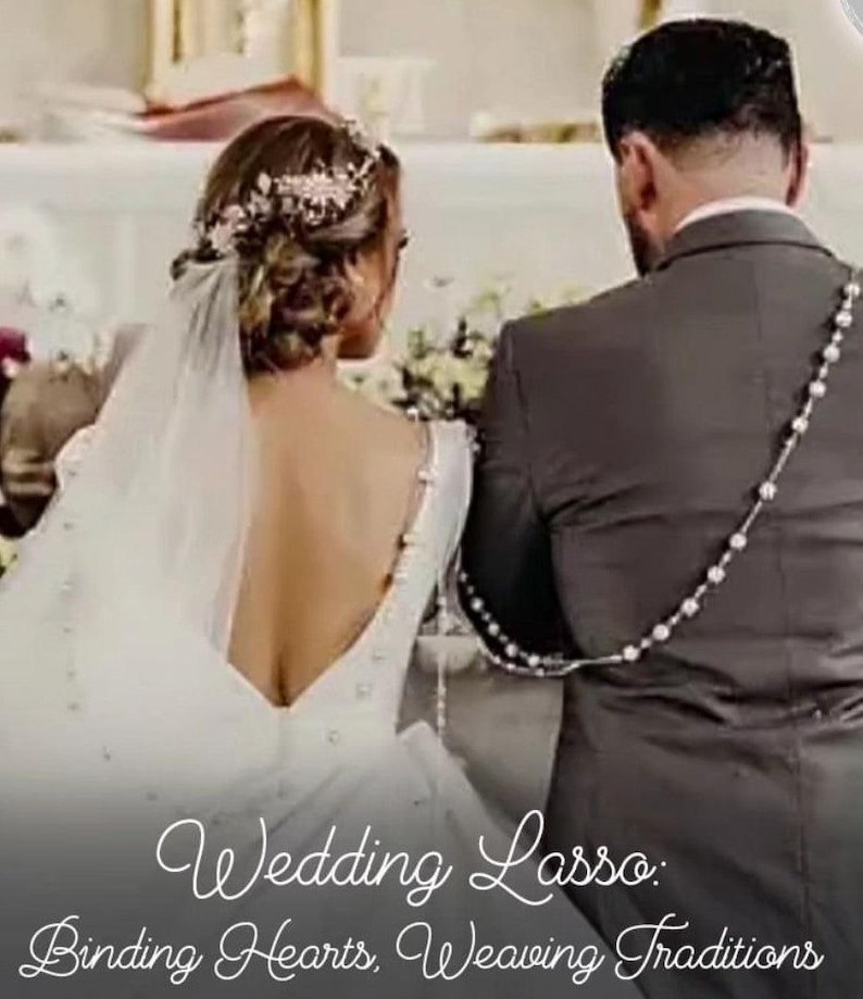 Wedding Lasso Rosary with Cross , Classic Ivory Pearl Wedding Lasso by Lucky Collections ™