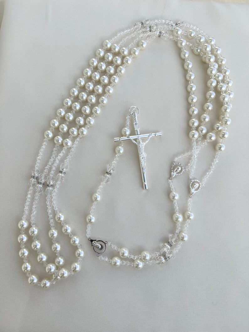 Wedding rosary, Unity lasso, Classic Pearl Wedding Lasso by Lucky Collections ™