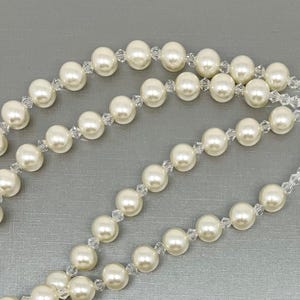 Classic Pearl Wedding Lasso by Lucky Collections ™, Bridal lasso also called unity cord, Wedding rosary