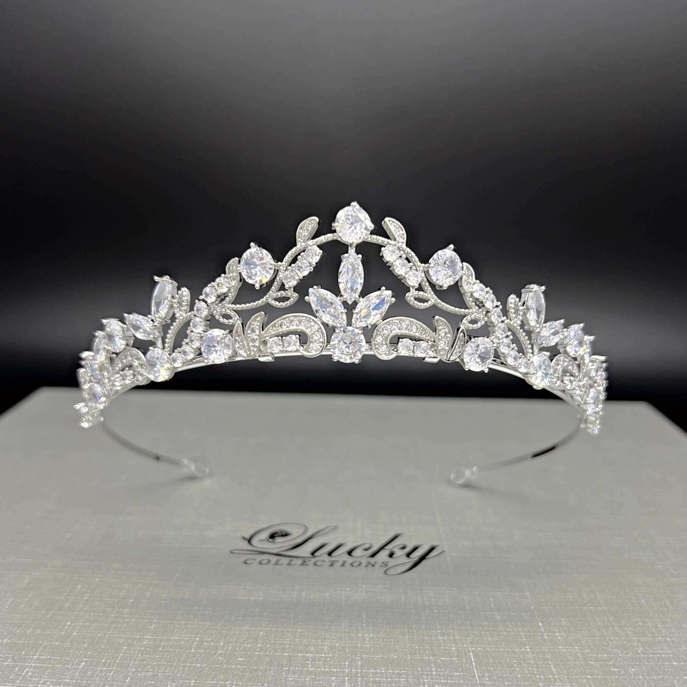 Bridal Classic Tiara, Quinceanera Small Tiara, Delicate Vines