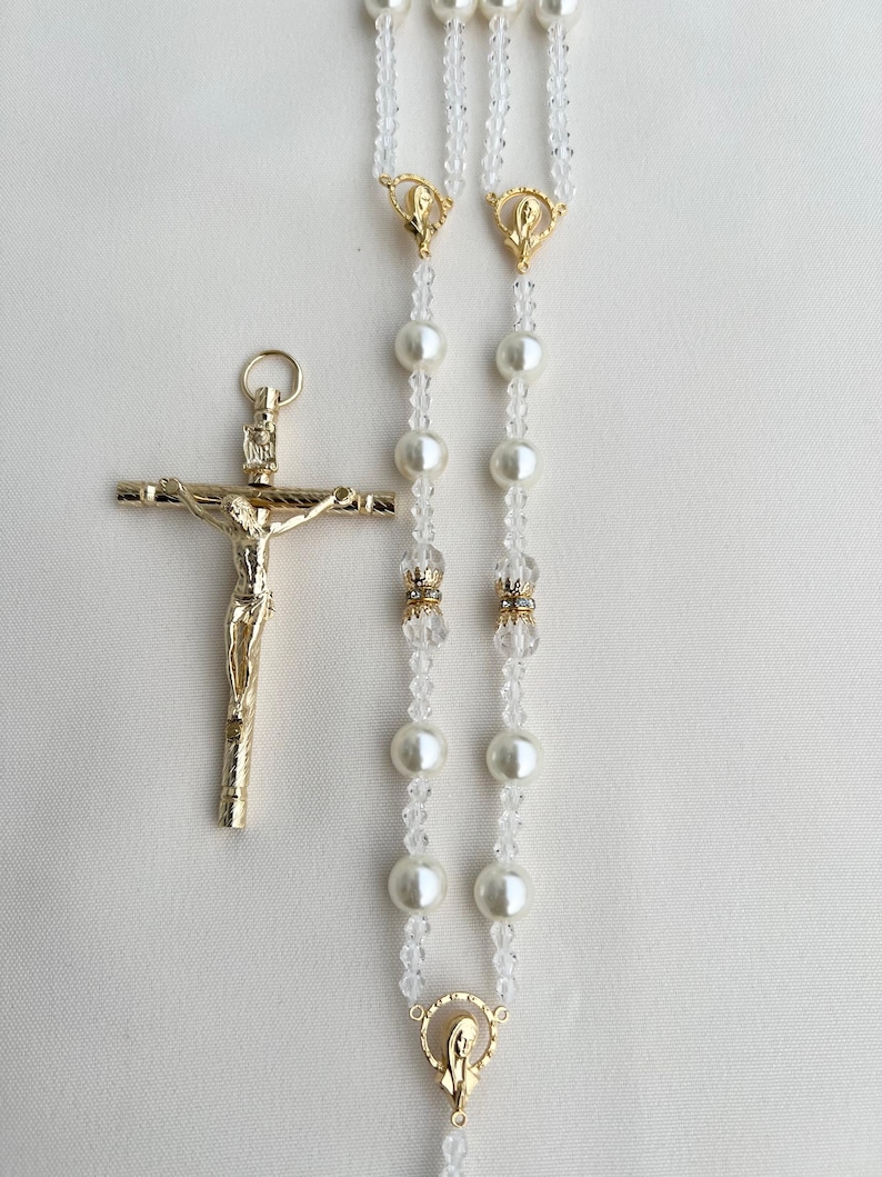 Wedding rosary, Unity lasso, Classic Pearl Wedding Lasso by Lucky Collections ™