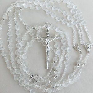 LAZO DE BODA Wedding Lasso, Affordable Lasso Beads with Cross, Heart Shaped Beads image 4