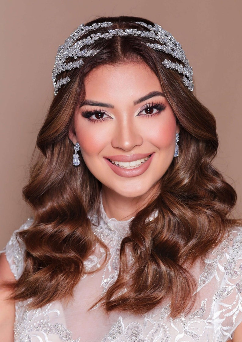GRACIAN HEADBAND for BRIDE Quinceanera Headband Sparkly Etsy
