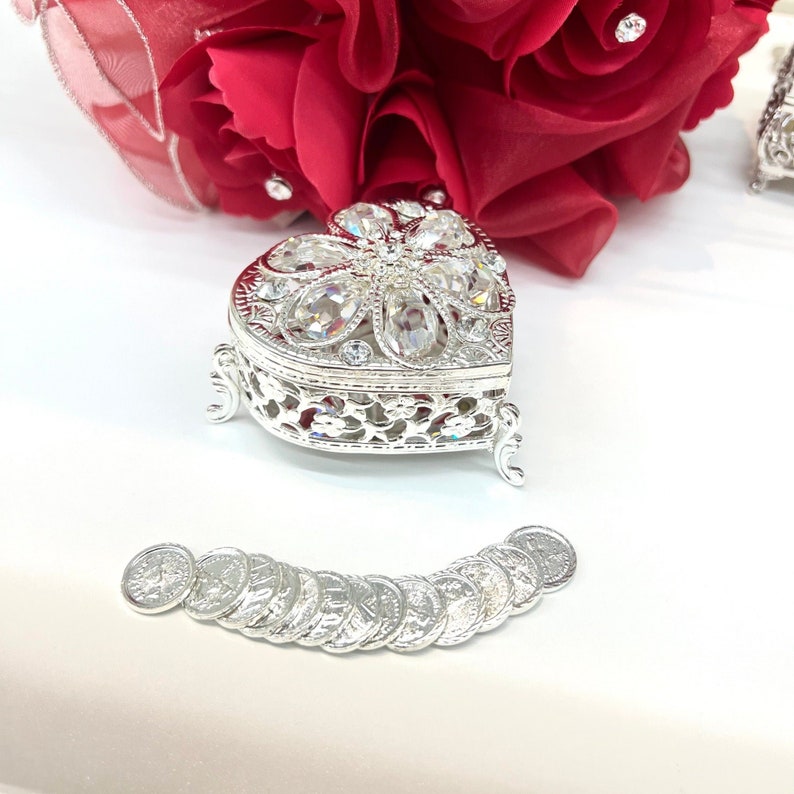 Wedding Arras and FREE COINS Arras Box Fast Free Shipping Wedding Aras