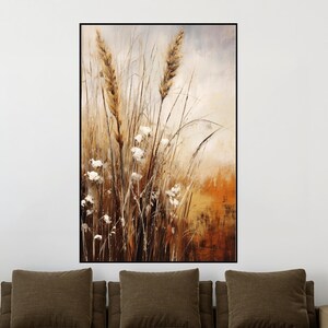 Ear Of Wheat, 100% Hand Painted, Textured Painting, Abstract Oil Painting, Acrylic Painting, Wall Decor Living Room, Office Wall Art