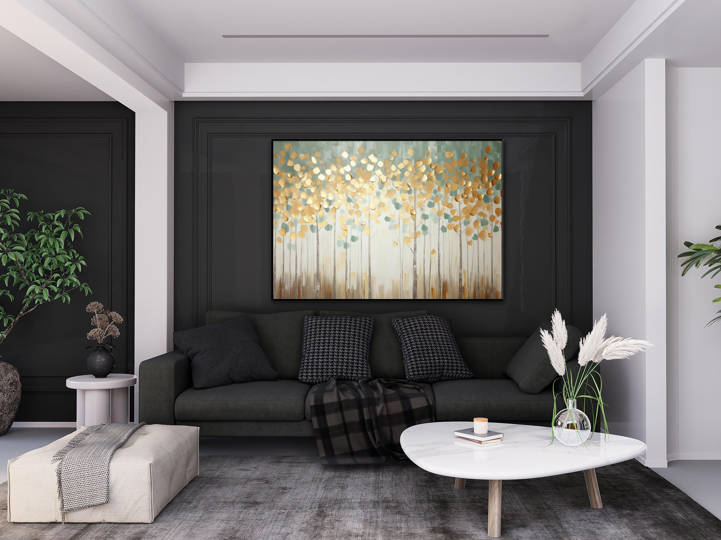 『黄金の葉』絵画 アクリル画/原画 5a5603102965682d3ce0b7c1eb765f