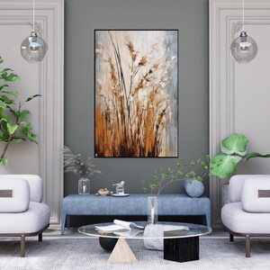 Cotton Field,100% Hand Painted, Textured Painting, Abstract Oil Painting, Acrylic Painting, Wall Decor Living Room, Office Wall Art