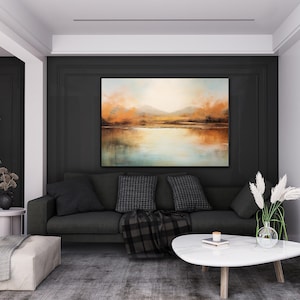 Landscape,100% Hand Painted, Textured Painting, Abstract Oil Painting, Acrylic Painting, Wall Decor Living Room, Office Wall Art