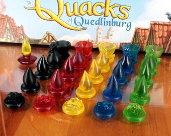 The Quacks of Quedlinburg Upgrade - Player Piece Set (26 Pieces, Semi-Clear Resin)