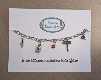 Bracelet à breloques campeurs