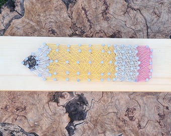 Art tendu au crayon - cadeau de remerciement pour l'enseignant