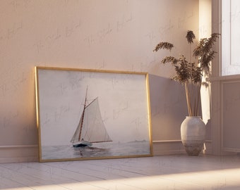 Horizontal Art Print Mockup, Landscape Frame Mock-Up, Printable Poster Art Display, Natural Light interior Mockup, Simple Minimalist Mockup