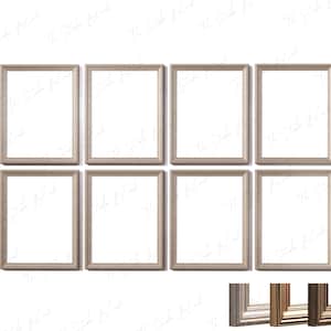 Conjunto de maquetas de arte de 8 marcos, maquetas de pared de galería vintage, maqueta de conjunto de galería ecléctica, galería de marcos de madera vintage, maqueta de marco dorado de madera antigua