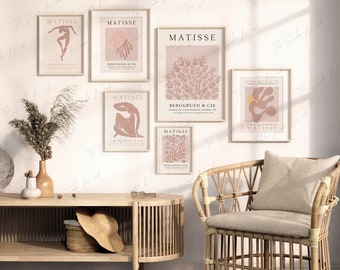Gallery Wall Mockup, 6 Frames Interior Mock-up, Living Room Frame Mock Up, Art Print gallery set mockup, Minimalistic Poster display,PSD JPG