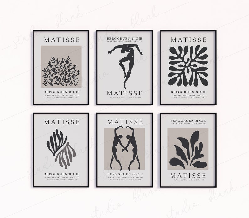 6 Black Frames Mockup Thin Frames Simple Mock Up Art Print Etsy