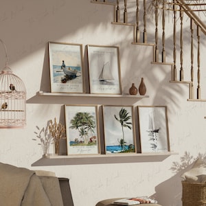 5er Set Galerie Wand Mockup, Innenrahmen, Boho Rahmen Mockups, natürliches Licht Schatten Wand Mockup, Kunstdruck Mockup, Vintage Mockup, Psd