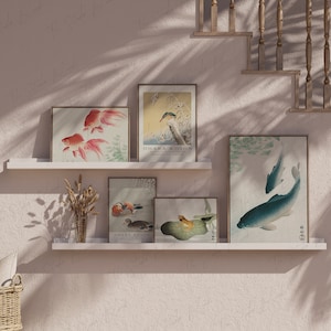 5 Frames Art Gallery Wall Mockup, Rustic Interior Mock-up, Gallery Wall Mockup, Soft Shadow Wall Mockup, 3 Color Options Frame Mockup