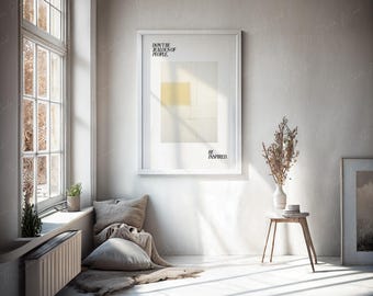 White Frame Mockup, Minimalistic interior mockup, ISO Frame Mock Up, Modern Frame Mockup, Natural Light Shadows Mockup, Soft Rustic Mockup