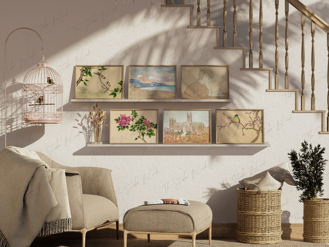 6 Horizontal Frames Mockup Front View Frames Mockup Etsy