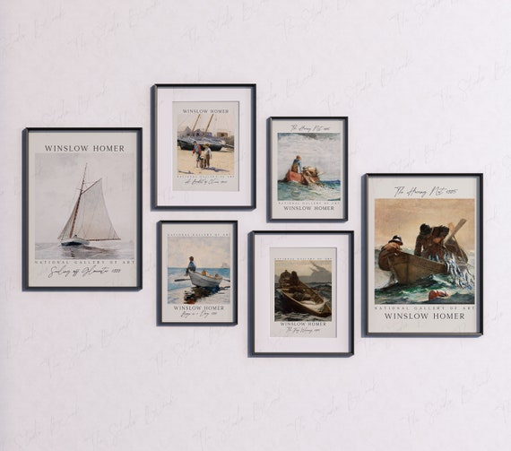 6 frame Wall Mockup, Black Frames mockup, Minimalistic Mock Up, Art Print gallery Set mockup, White minimal mockup, digital Modern six frame