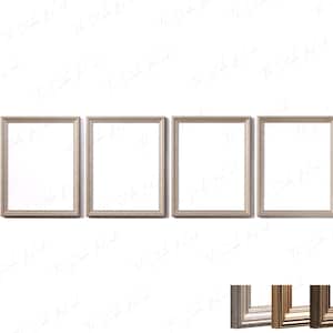 Maqueta de impresión vintage de 4 marcos, maqueta vintage de arte impreso, marco dorado, maqueta de póster de marco de madera, maqueta de conjunto de impresión de galera, conjunto digital