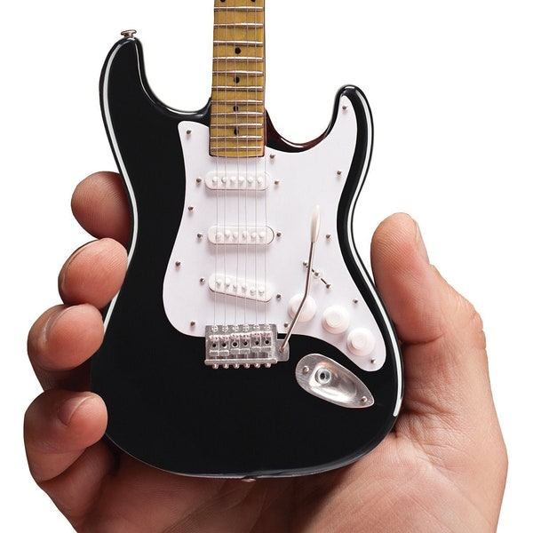 Eric Clapton Fender Stratocaster Black with White Pickguard Mini Guitar Replica Official Fender™  ®