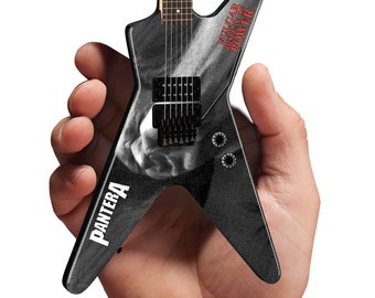 Pantera - Dimebag Darrell Vulgar Display of Power Mini Modelo de guitarra con licencia Dean Guitar Miniature