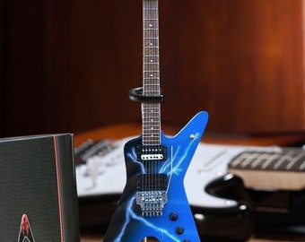 Dimebag Darrell FROM HELL Lightning Bolt Mini Guitar Model Licensed Dean Guitar Miniature