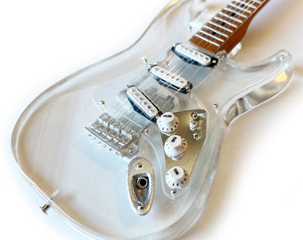アクリル ストラト 透明アクリルギター カスタムフェンダーストラトキャスターミニ
