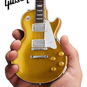 The Edge U2 Gibson® 1957 Les Paul Standard Goldtop Mini Guitar Model Replica - Official Gibson®