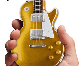 The Edge U2 Gibson® 1957 Les Paul Standard Goldtop Mini Guitar Model Replica - Official Gibson®