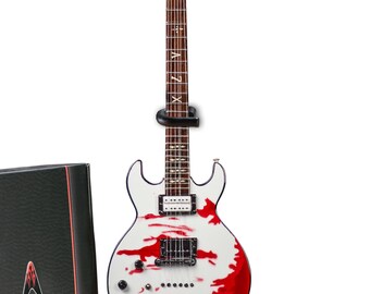 Officially Licensed Zacky Vengeance Blood Splatter Mini Guitar