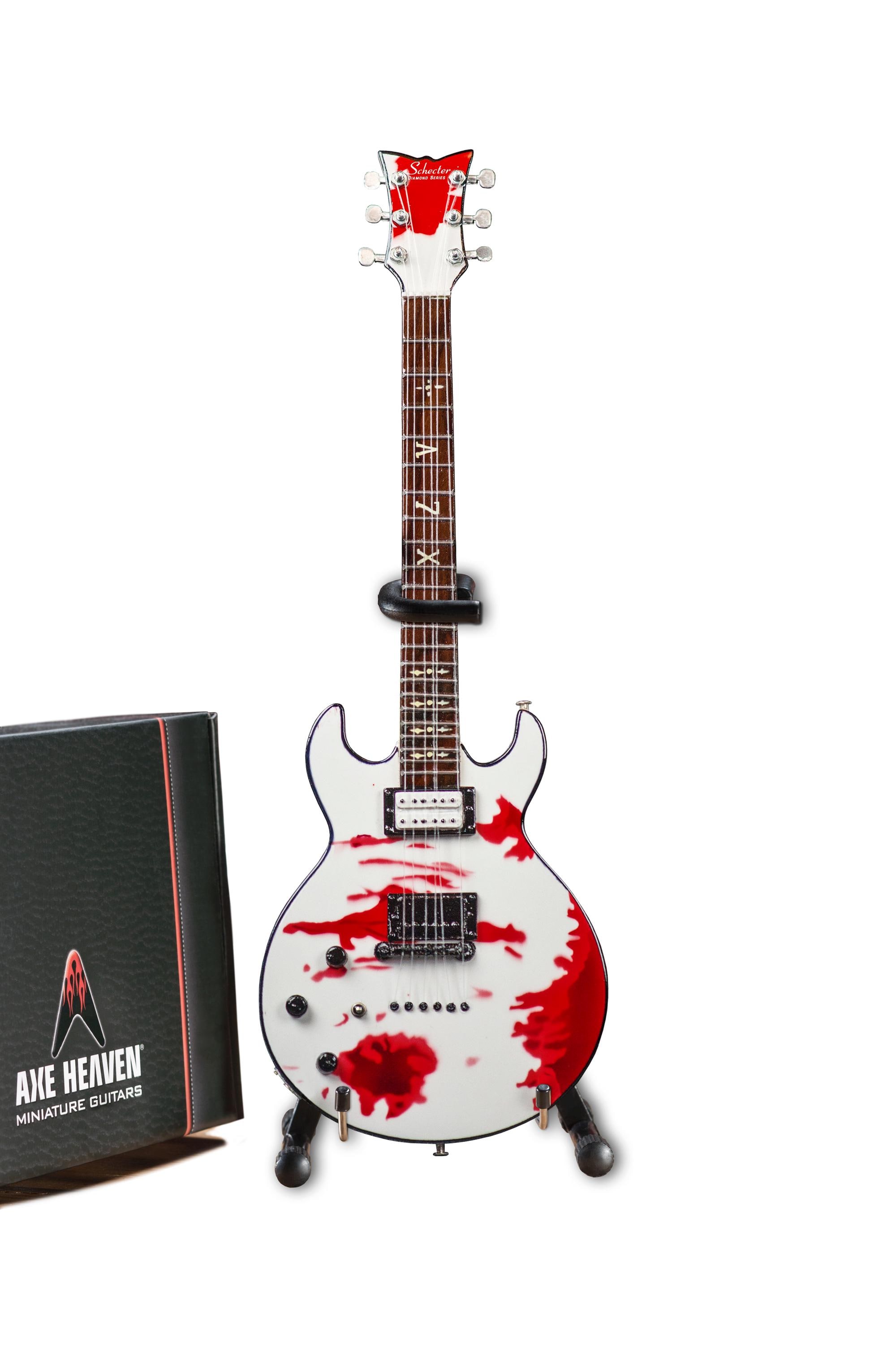 Officially Licensed Zacky Vengeance Blood Splatter Mini Guitar