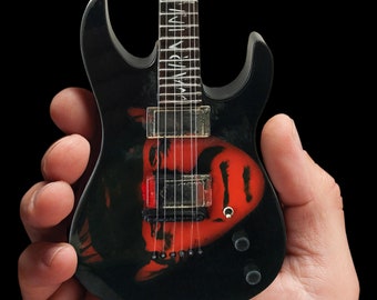 Chitarra in miniatura replica chitarra Kirk Hammett Frankenstein ESP da collezione dei Metallica