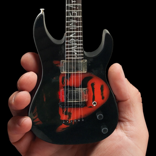 Metallica Collectible Kirk Hammett Frankenstein ESP Replica Guitar Miniature Guitar