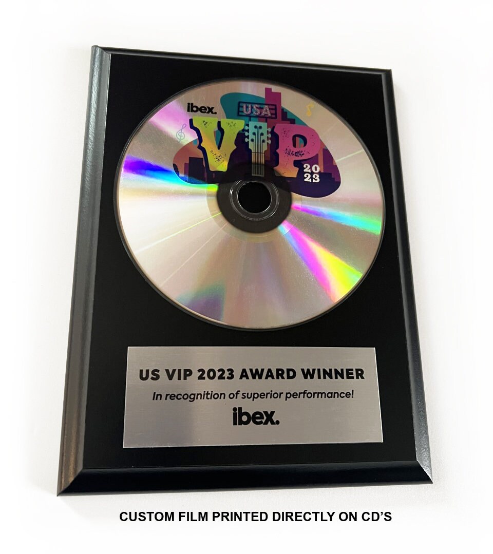 Custom Personalized Solid Wood Plaque Award With Custom Labeled CD ...