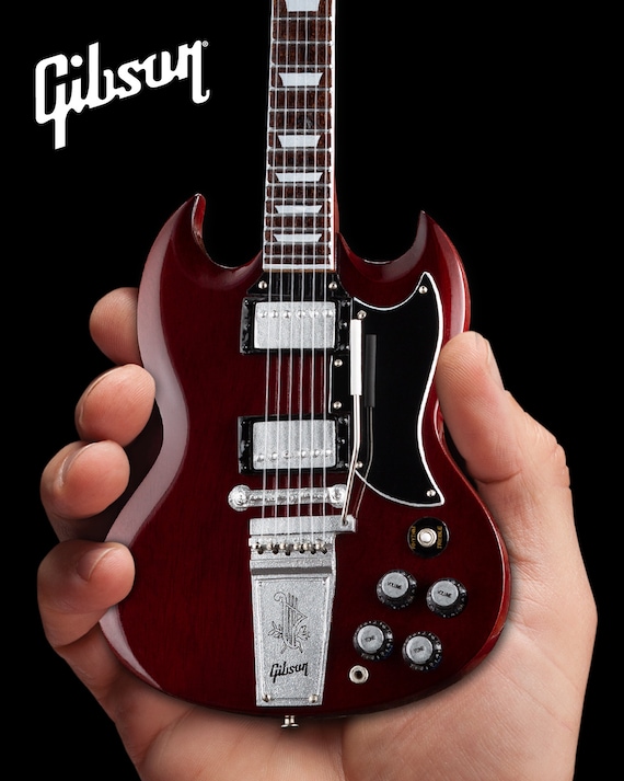 Chitarra In Miniatura Slash Guns N' Roses - Replica Gibson Les Paul Fatta A Mano, Pezzo Unico Da Collezione